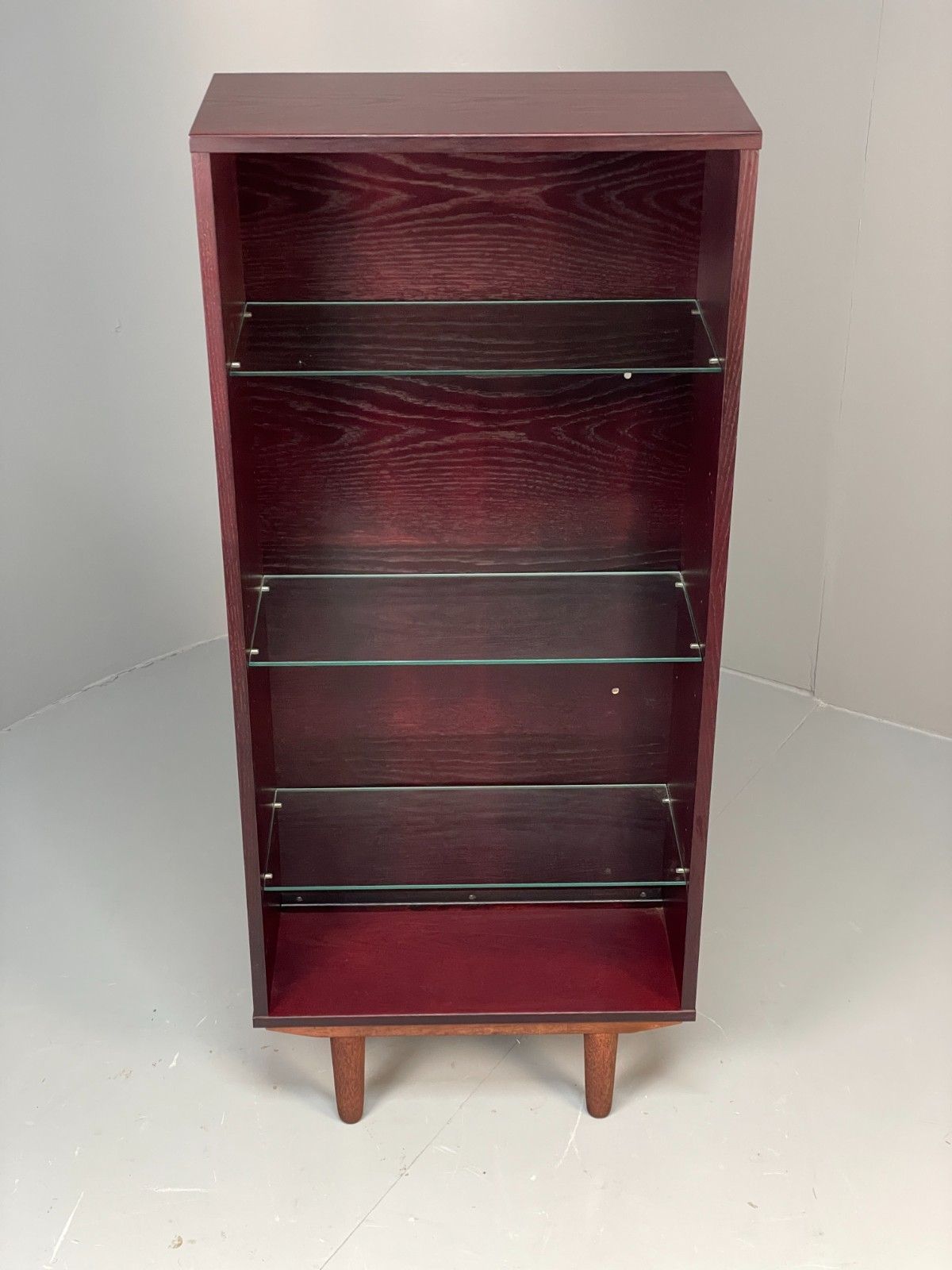 Vintage Dark Oak Bookcase Adjustable Shelf By Beaver & Tapley Eb11500 Mwoo photo furniture