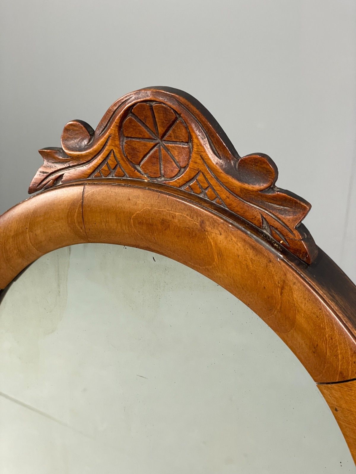 photo furniture Antique Walnut Swing Mirror Victorian With Trinket Compartments Eb11553 Mwoo