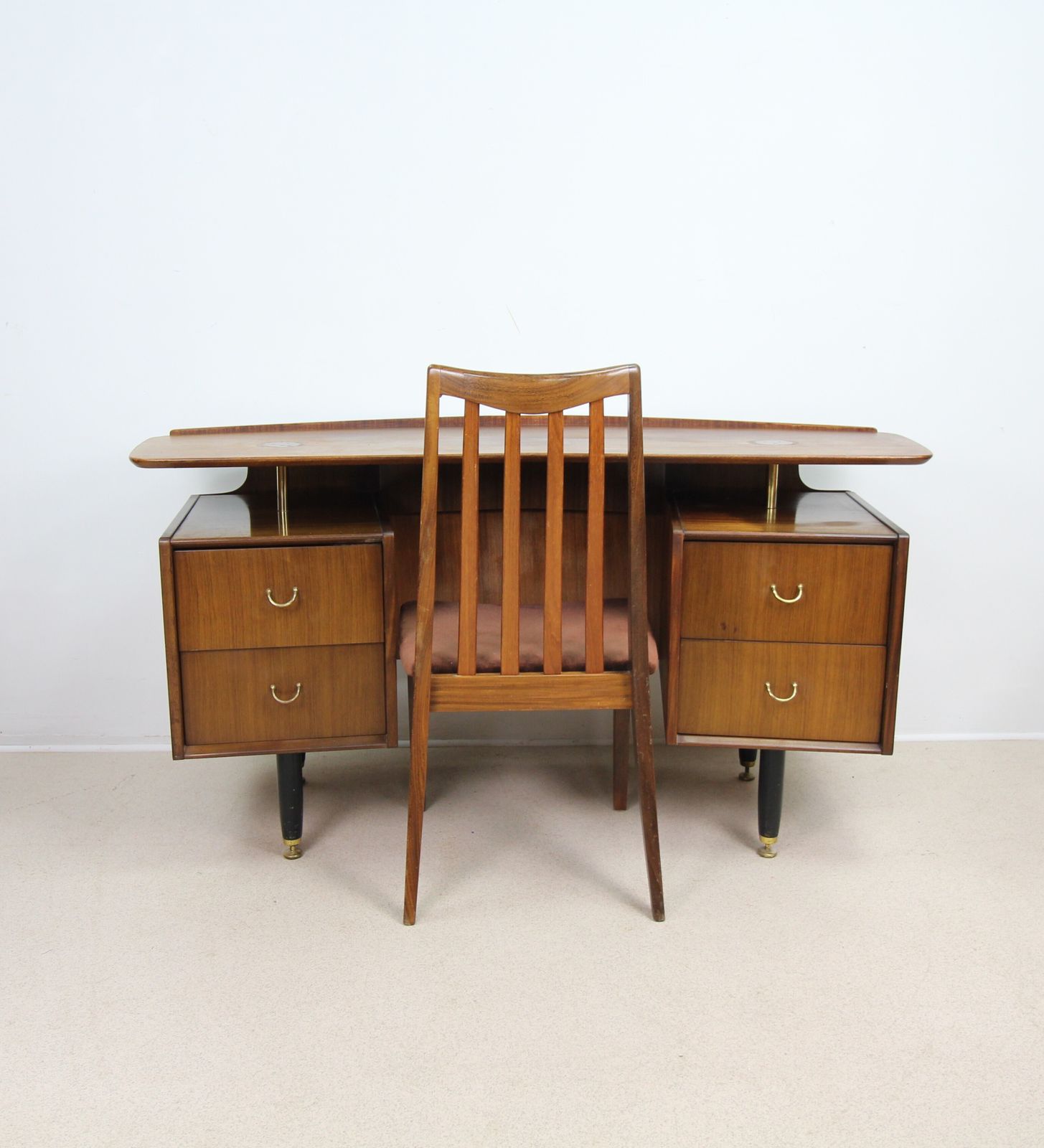 Mid Century Curved Floating Top Desk By E Gomme G Plan