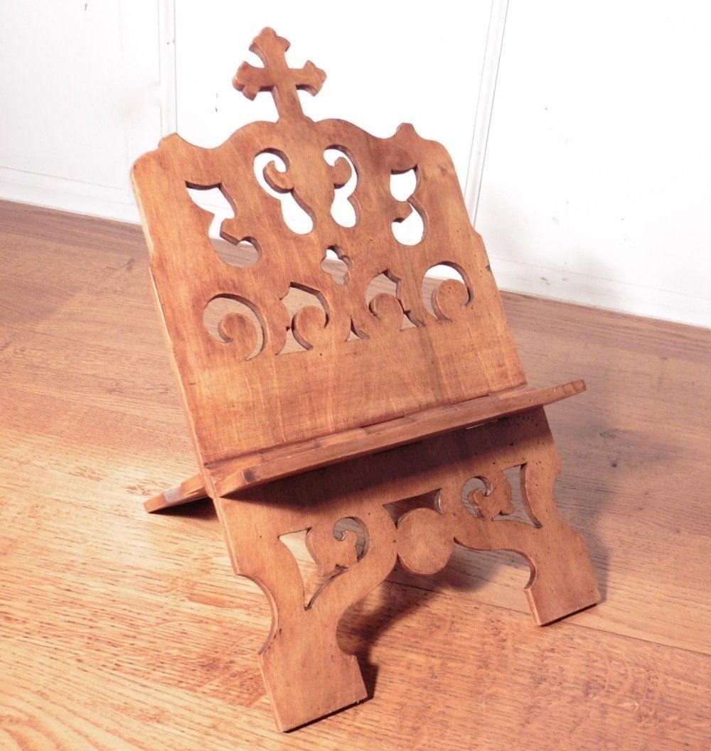 French Cherry Wood Book Rest, Music Stand photo furniture