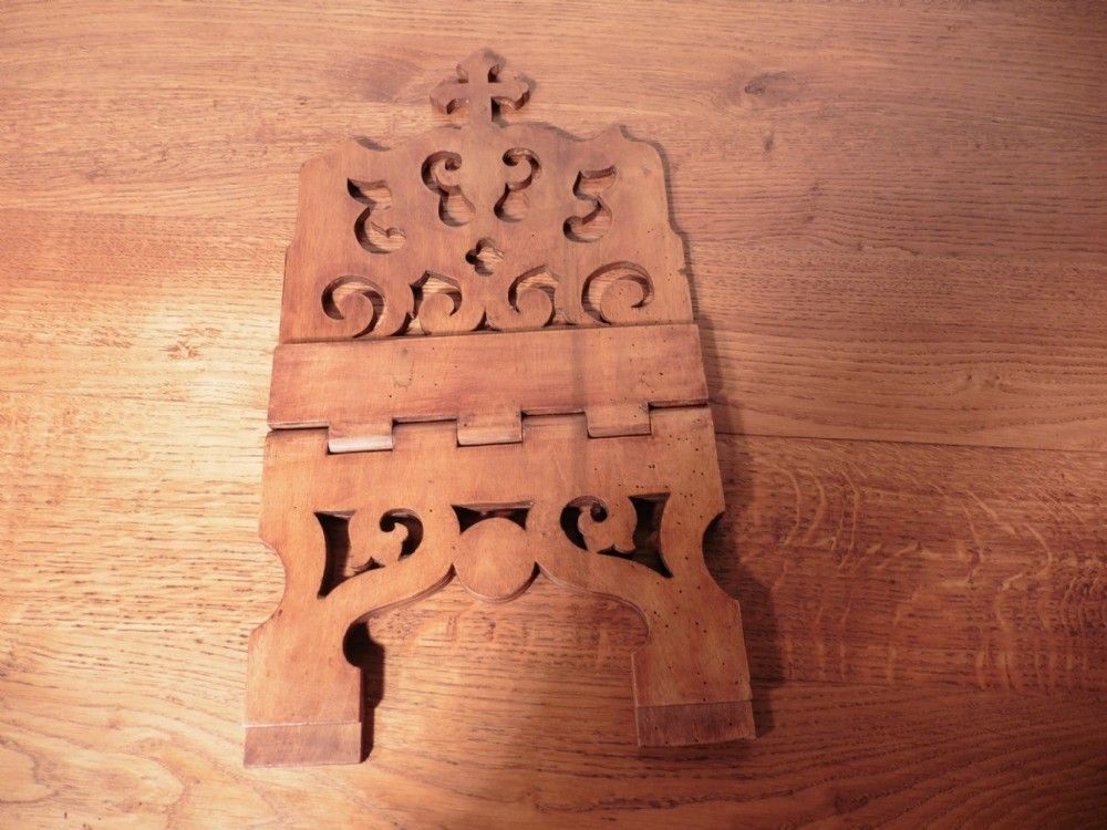 French Cherry Wood Book Rest, Music Stand photo 390.0