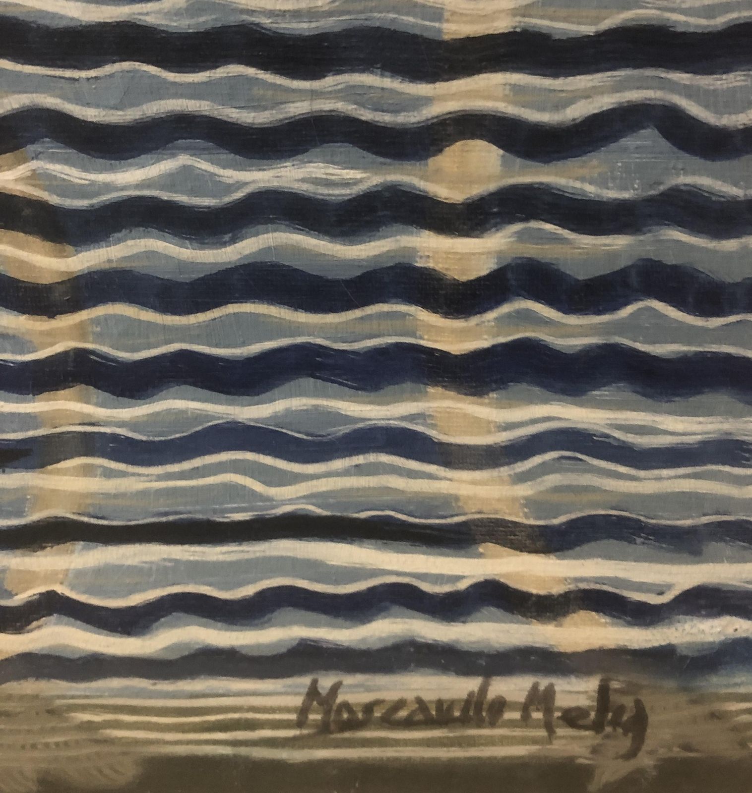 Luis Moscardo Meliasurreal Sea, Oil On Canvasc.1980 photo furniture