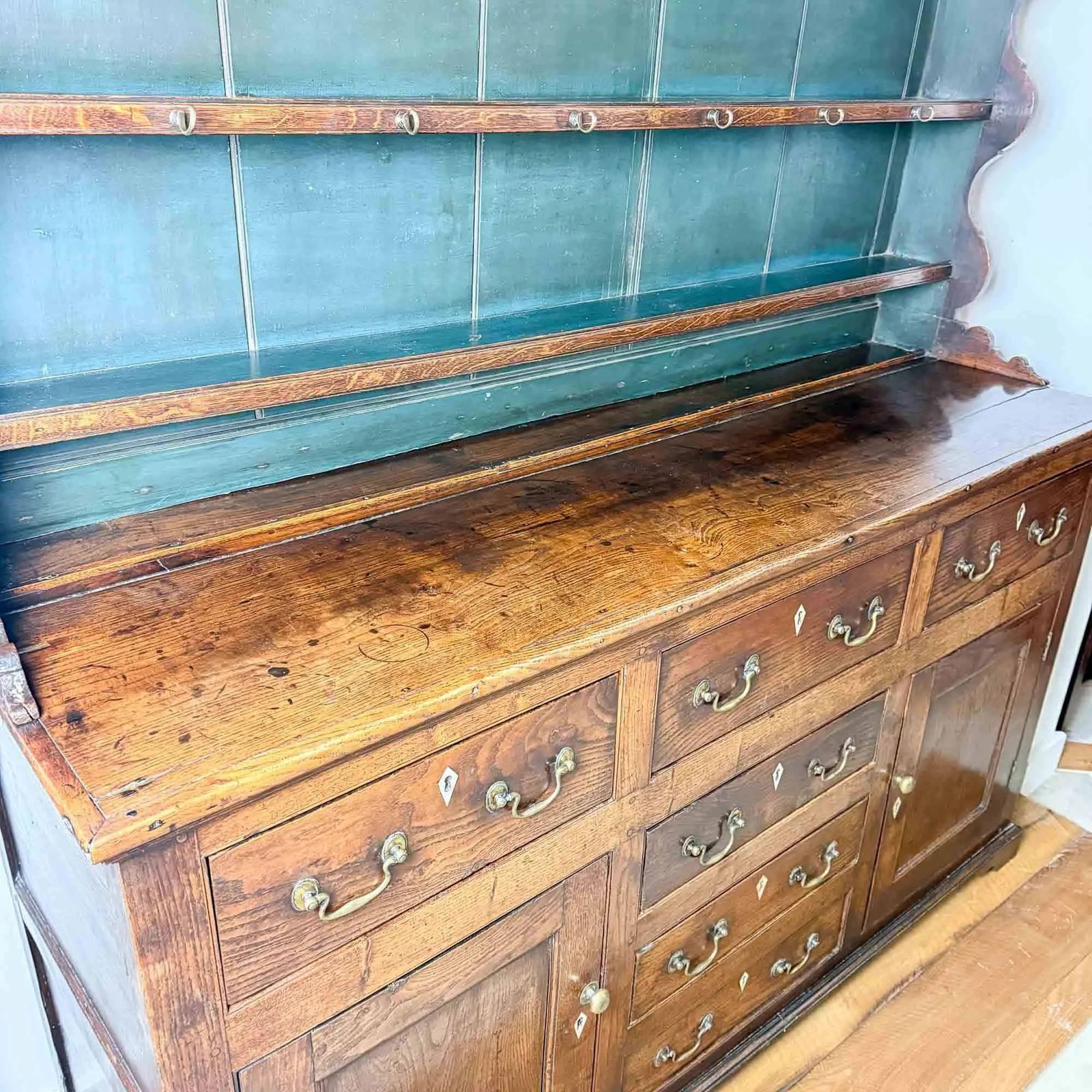 photo furniture Georgian Elm And Oak Dresser