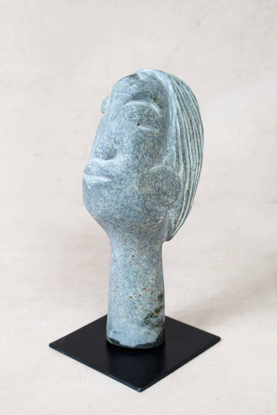 Stone Head Sculpture By Rizimu Chiwawa Zimbabwe 30.6 photo furniture