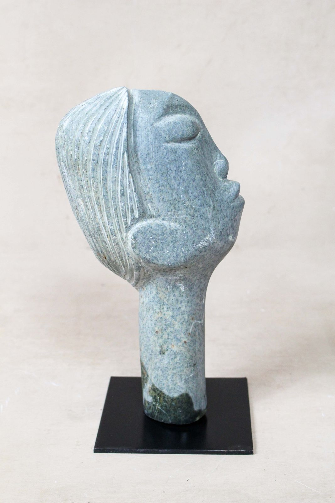 Stone Head Sculpture By Rizimu Chiwawa Zimbabwe 30.6 photo Art