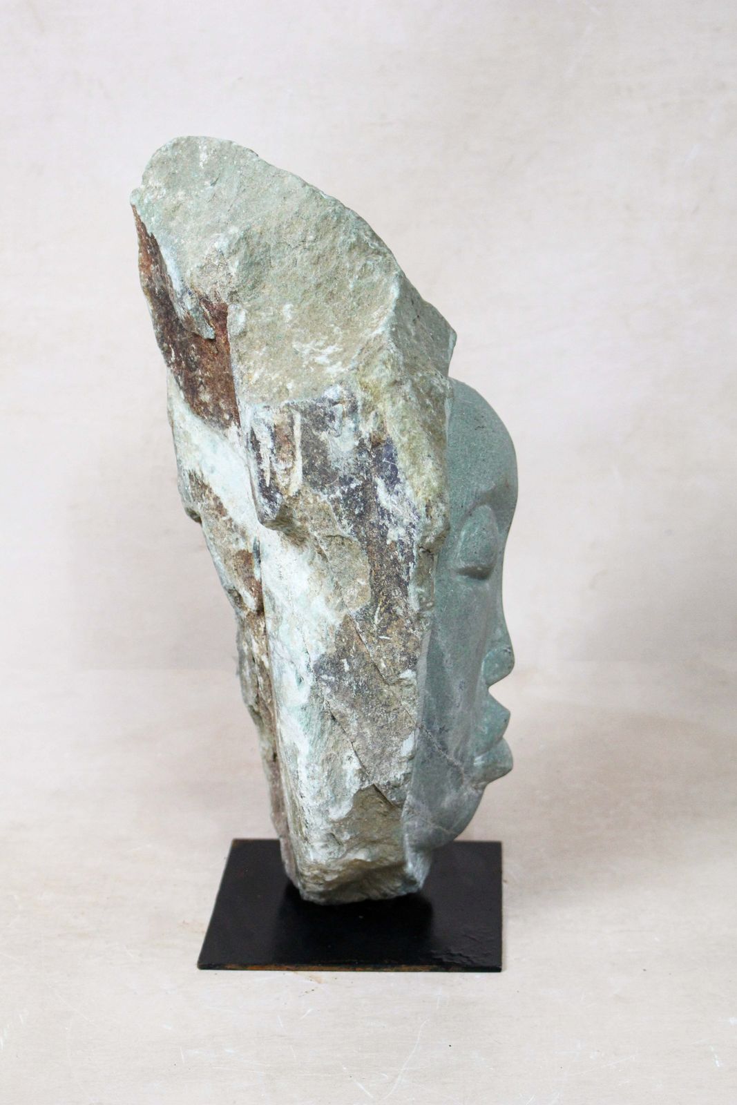Stone Head Sculpture By Rizimu Chiwawa Zimbabwe 31.14 photo Art