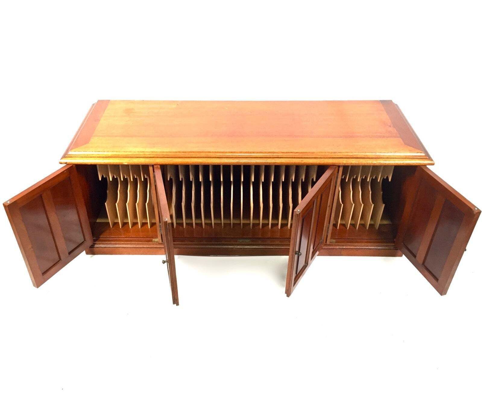Antique Tabletop Large Wooden Storage Stationery Cabinet With Sectional Dividers photo furniture