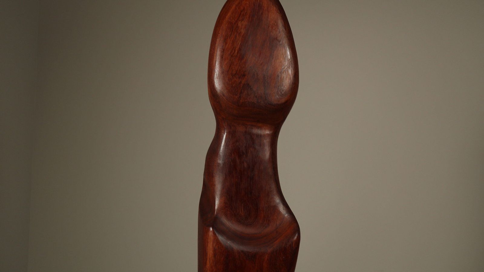 photo for sale Monumental Wooden Sculpture Of Afzelia By Begga D'haese, Belgium, Circa 1985