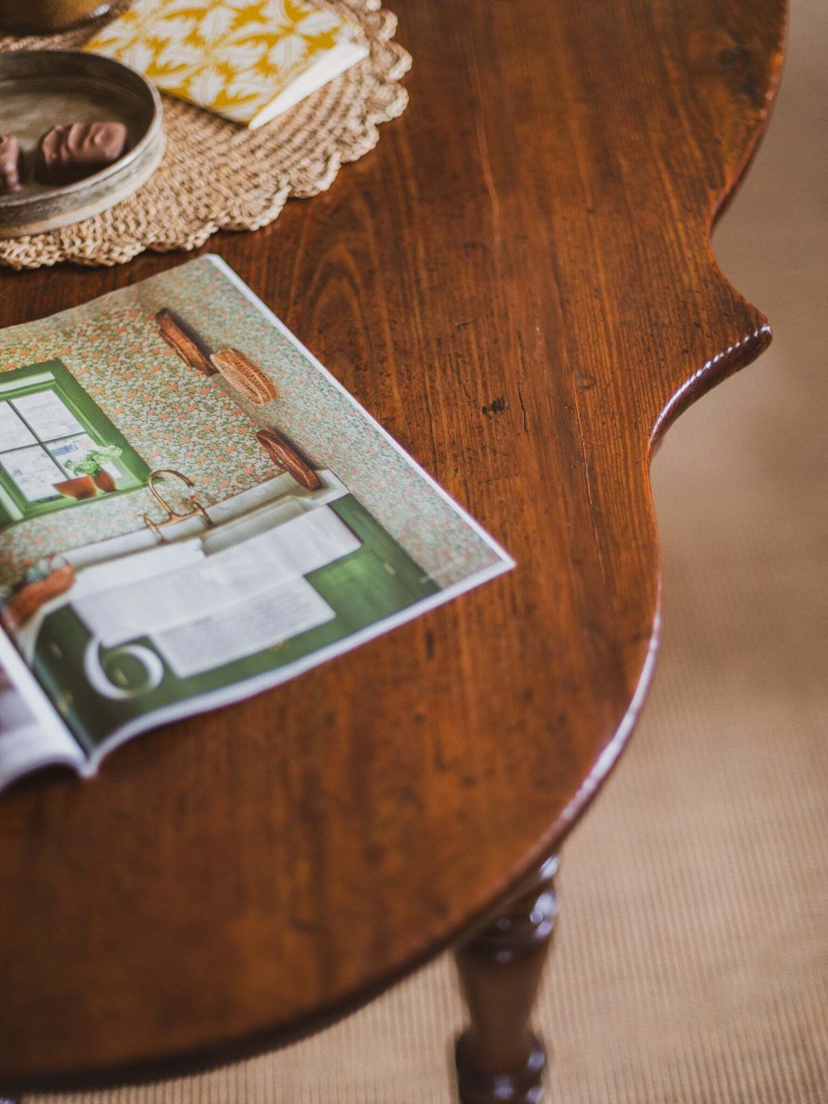 French 19th Century Pine Cafe Table photo for sale