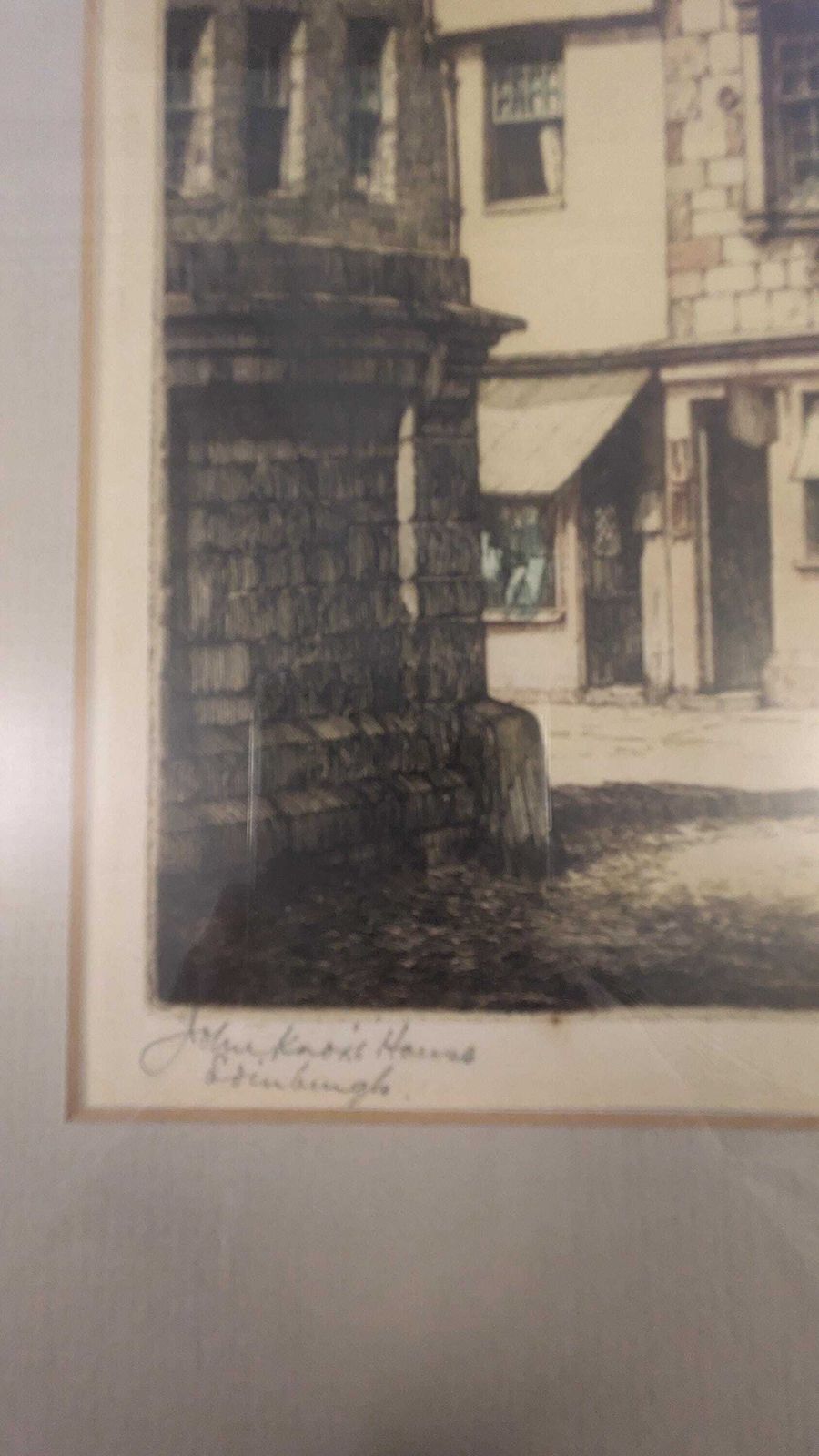 Pair Of Signed Artist’s Proof Colour Etchings By John Lewis Stant (1905 1965) Edinburgh Scenes photo Art