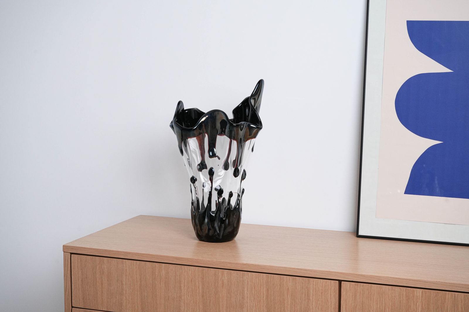 photo furniture Murano Glass Vase, Italian Design, 1960s, Manufactured In Italy