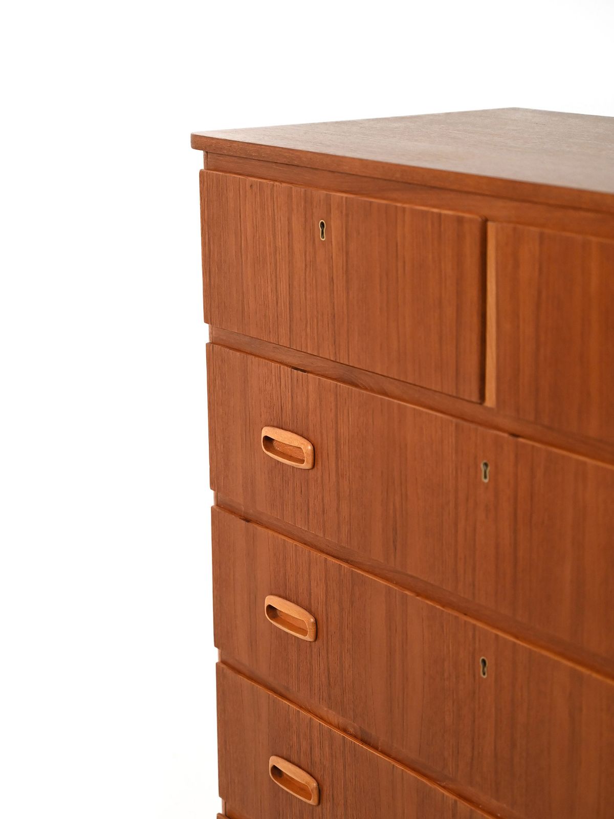 Vintage Scandinavian Chest Of Drawers With Double Upper Drawer photo buy