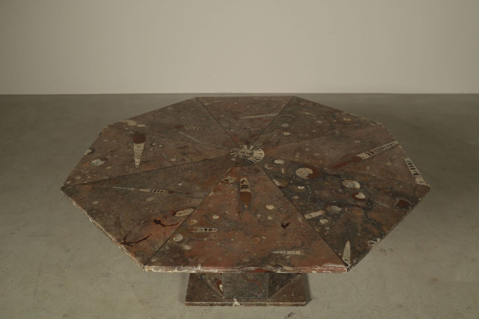 Coffee Table Made Of Fossil Stone, France, 1970s. photo for sale