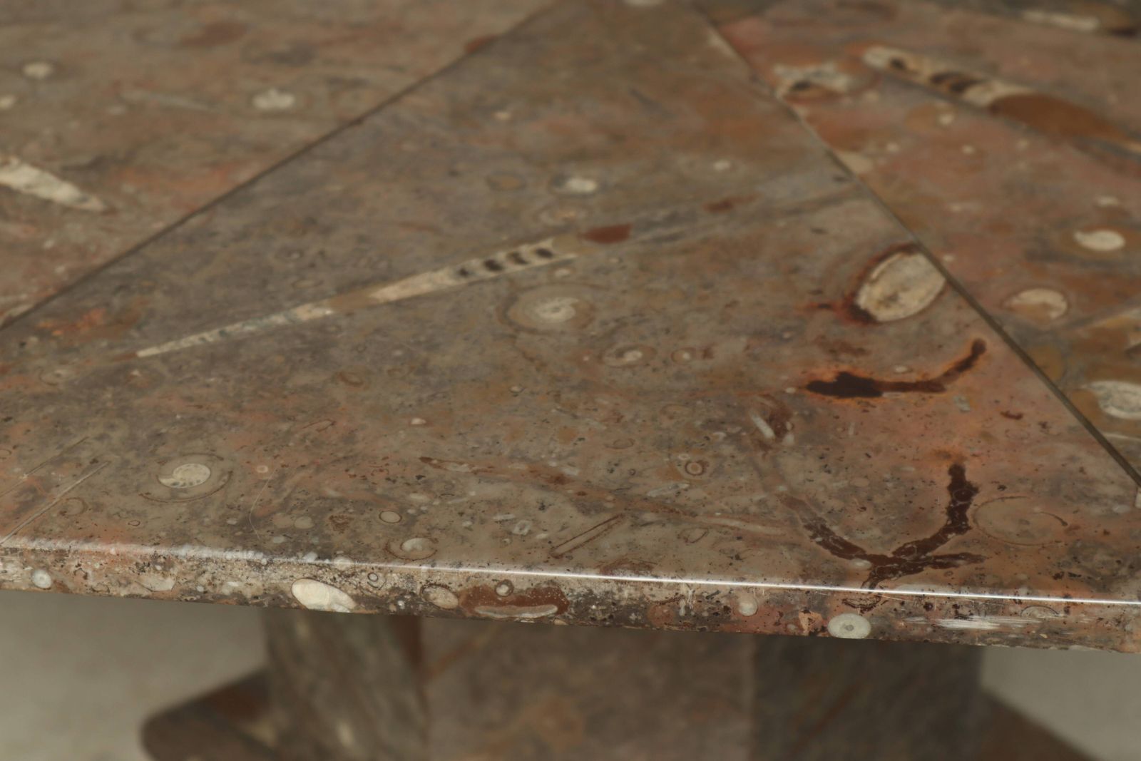 Coffee Table Made Of Fossil Stone, France, 1970s. photo vintage