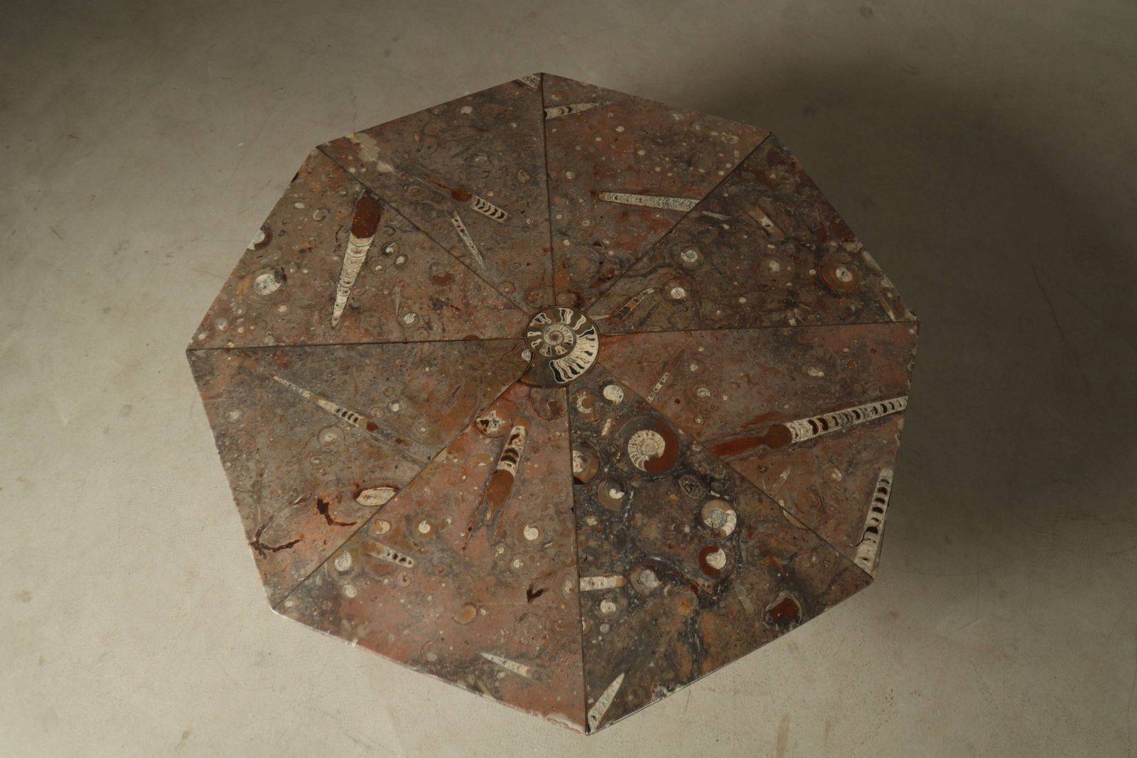photo for sale Coffee Table Made Of Fossil Stone, France, 1970s.