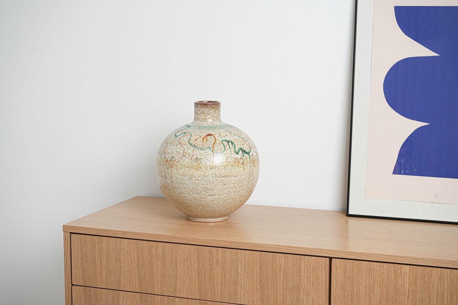 Ceramic Vase, Italian Design, 1960s, Manufactured In Italy photo vintage