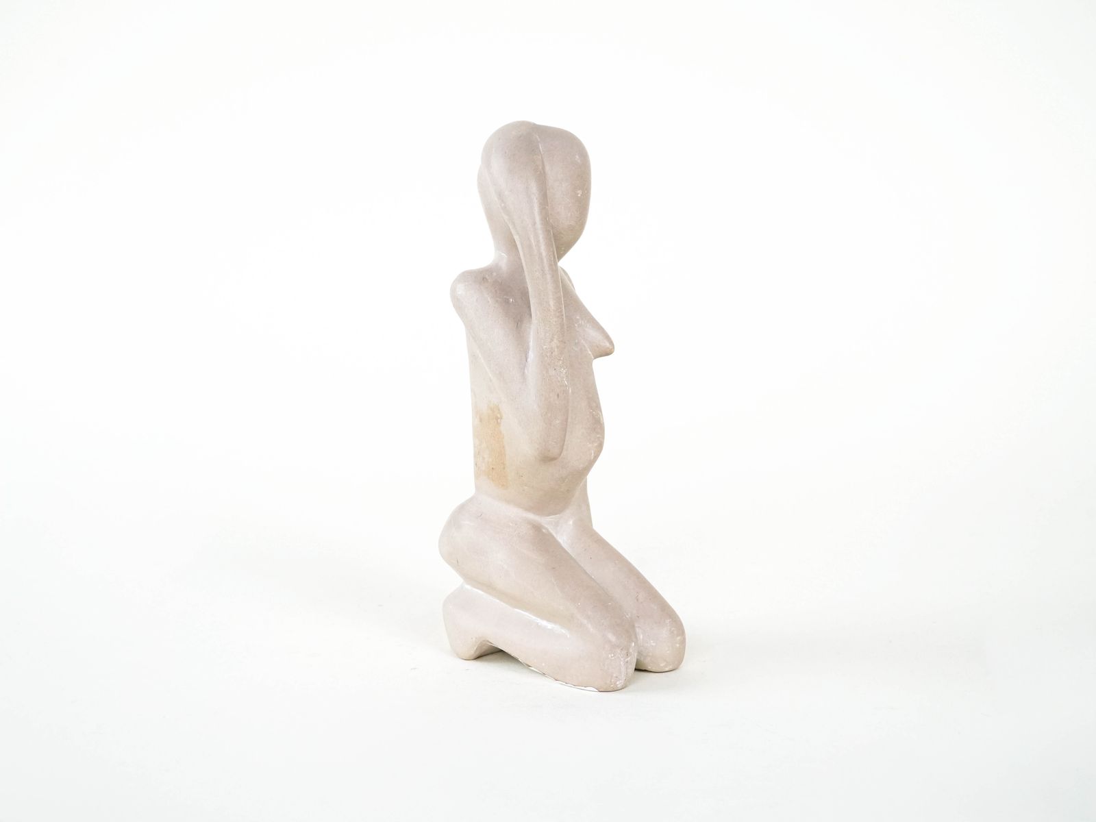 Stone Sculpture Of A Female Figure, Modernist Form, 1980s, Produced In Denmark photo buy