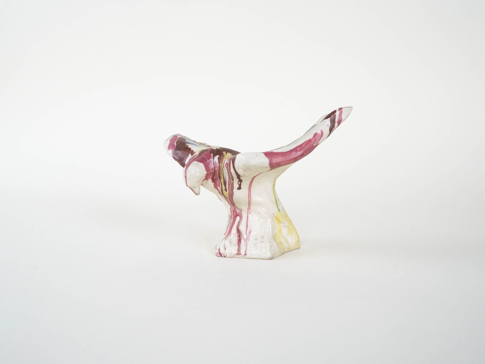 Ceramic Bird Sculpture, Italian Design, 1970s, Manufacturer: F. Ferroni photo Art
