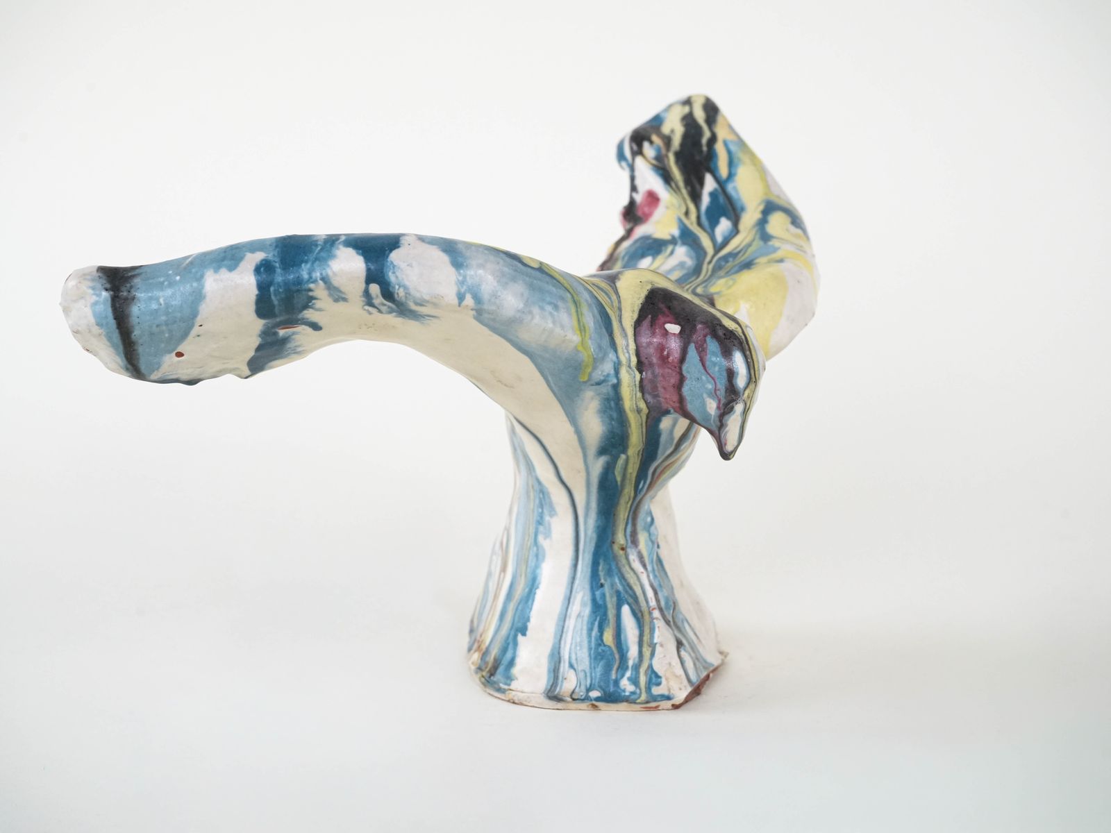 Ceramic Bird Sculpture, Italian Design, 1970s, Manufacturer: F. Ferroni photo 379.0