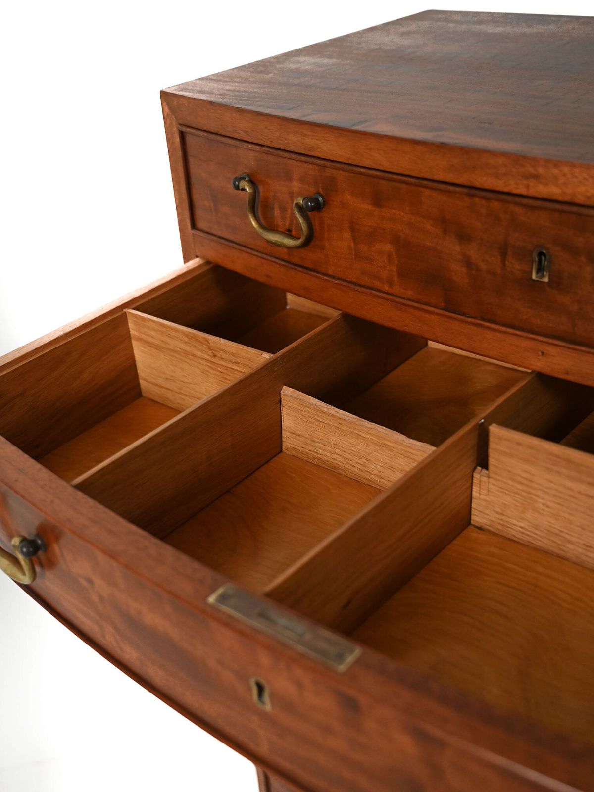 photo furniture Scandinavian Mahogany Chest Of Drawers With Brass Handles