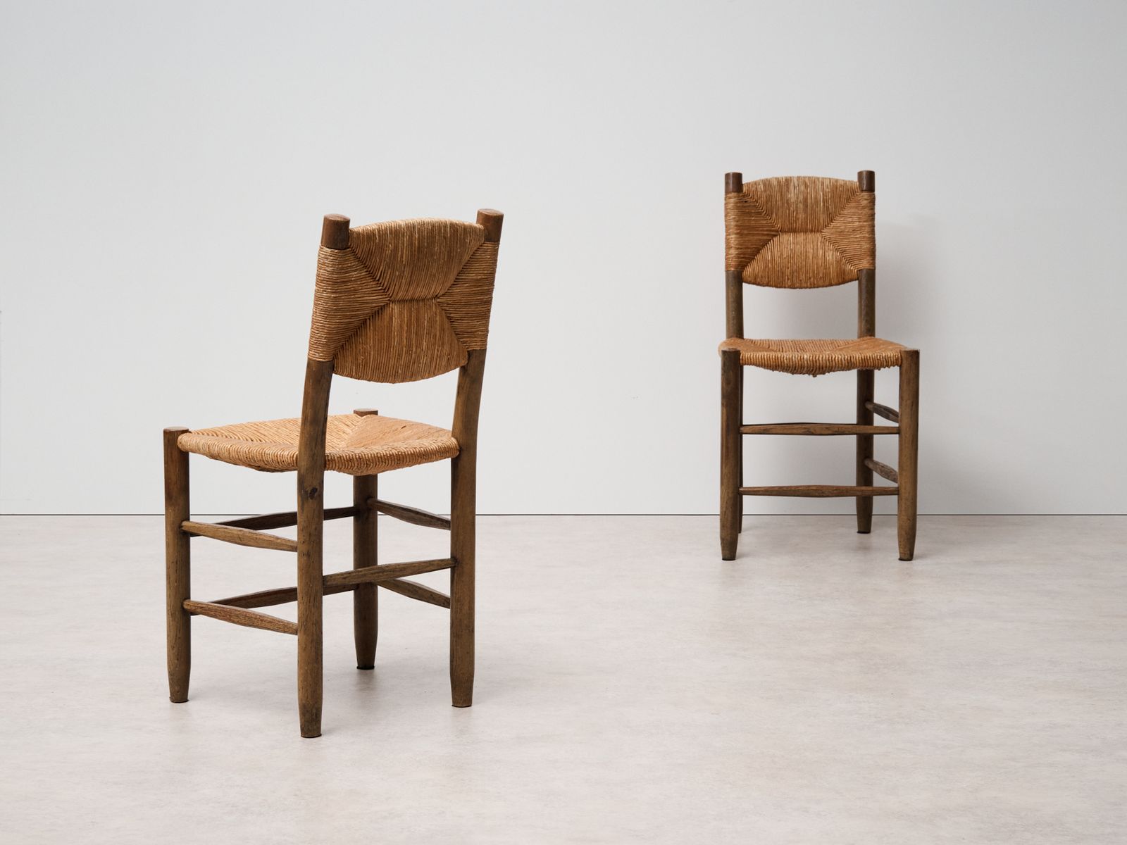 'Bauche No. 19' Chairs By Charlotte Perriand France, 1950s    Set Of 2