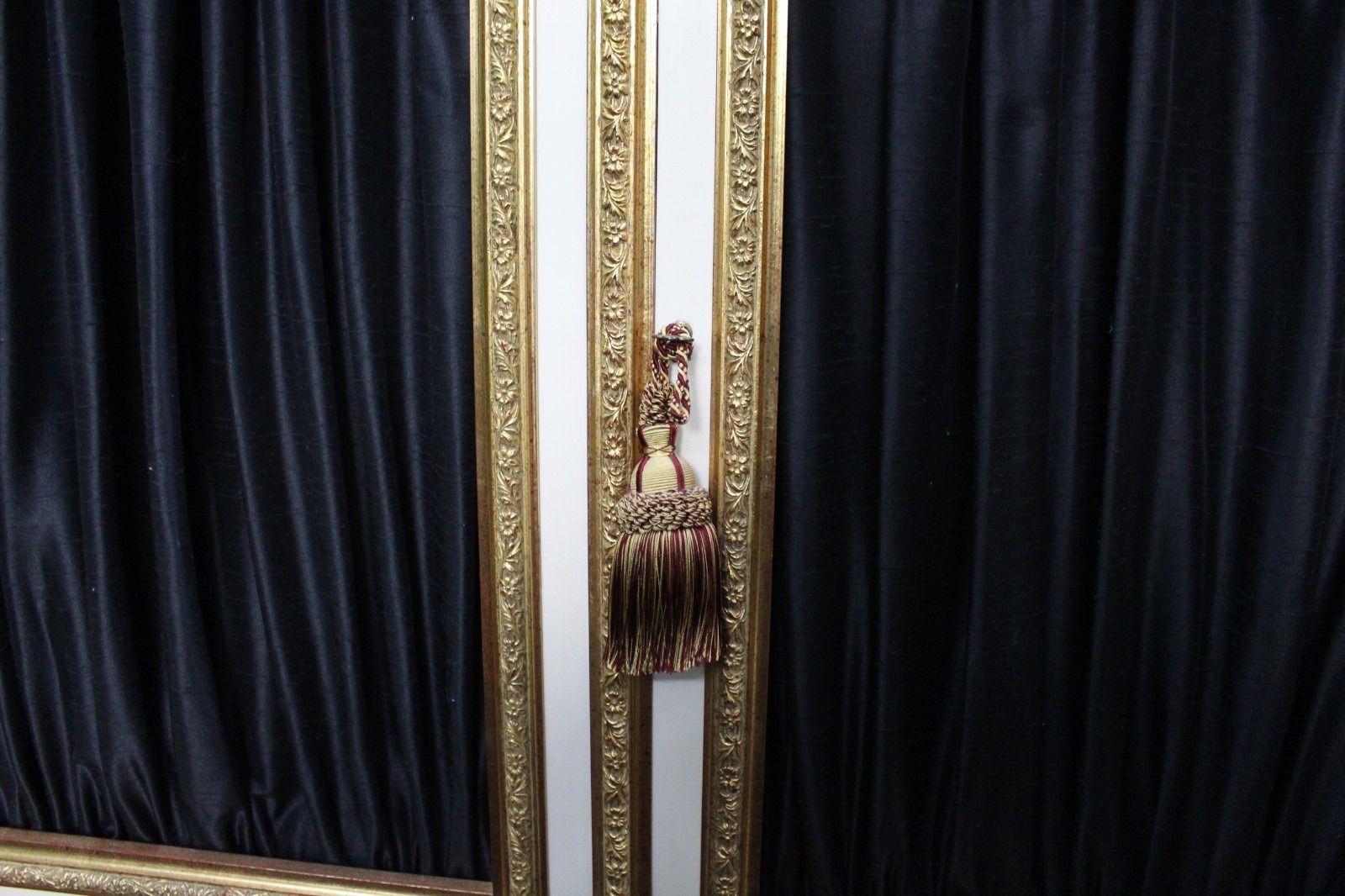 photo furniture Large Neoclassical Style Gilt And Painted Credenza With Simulated Marble Top