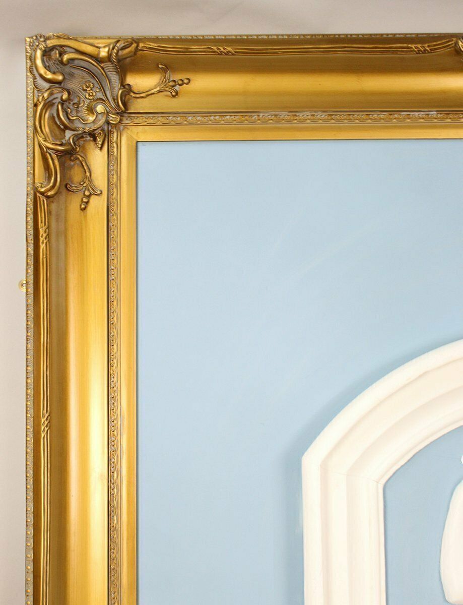 Very Large Plaster Panels Set In Gilt Frames, 1920s, Set Of 4 photo vinterior