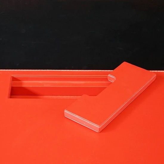 Contemporary Luxury Super Yacht Desk – Red Leather photo vinterior
