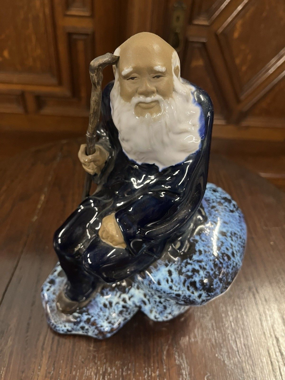 Shiwan Mudman Shepherd Resting Sculpture photo 60.0