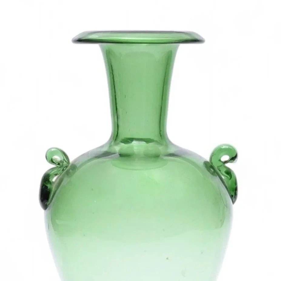 An Arts And Crafts Green Glass Vase photo furniture