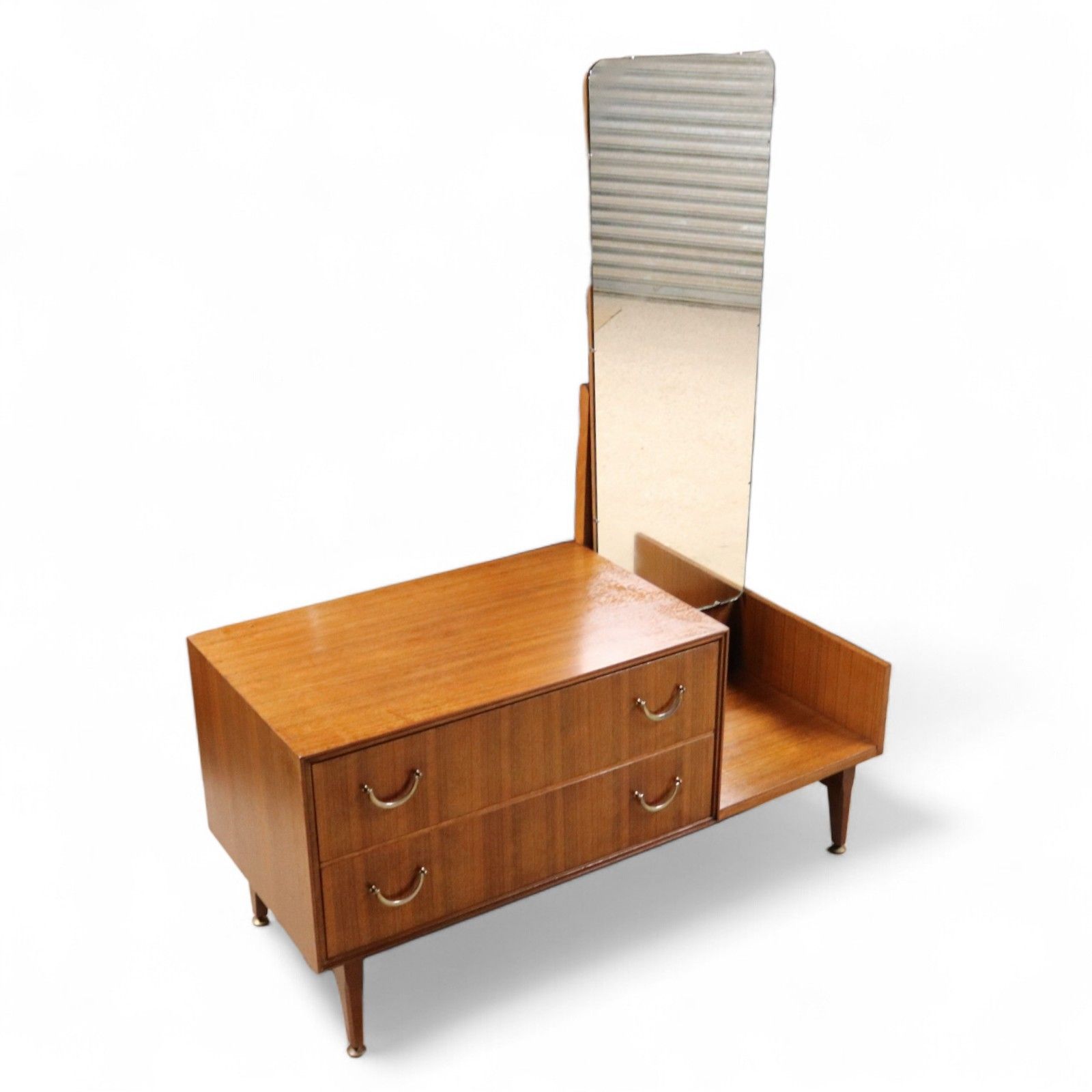Mid Century Meredew Teak Dressing Chest / Two Drawer Dressing Table 1960s photo Furniture