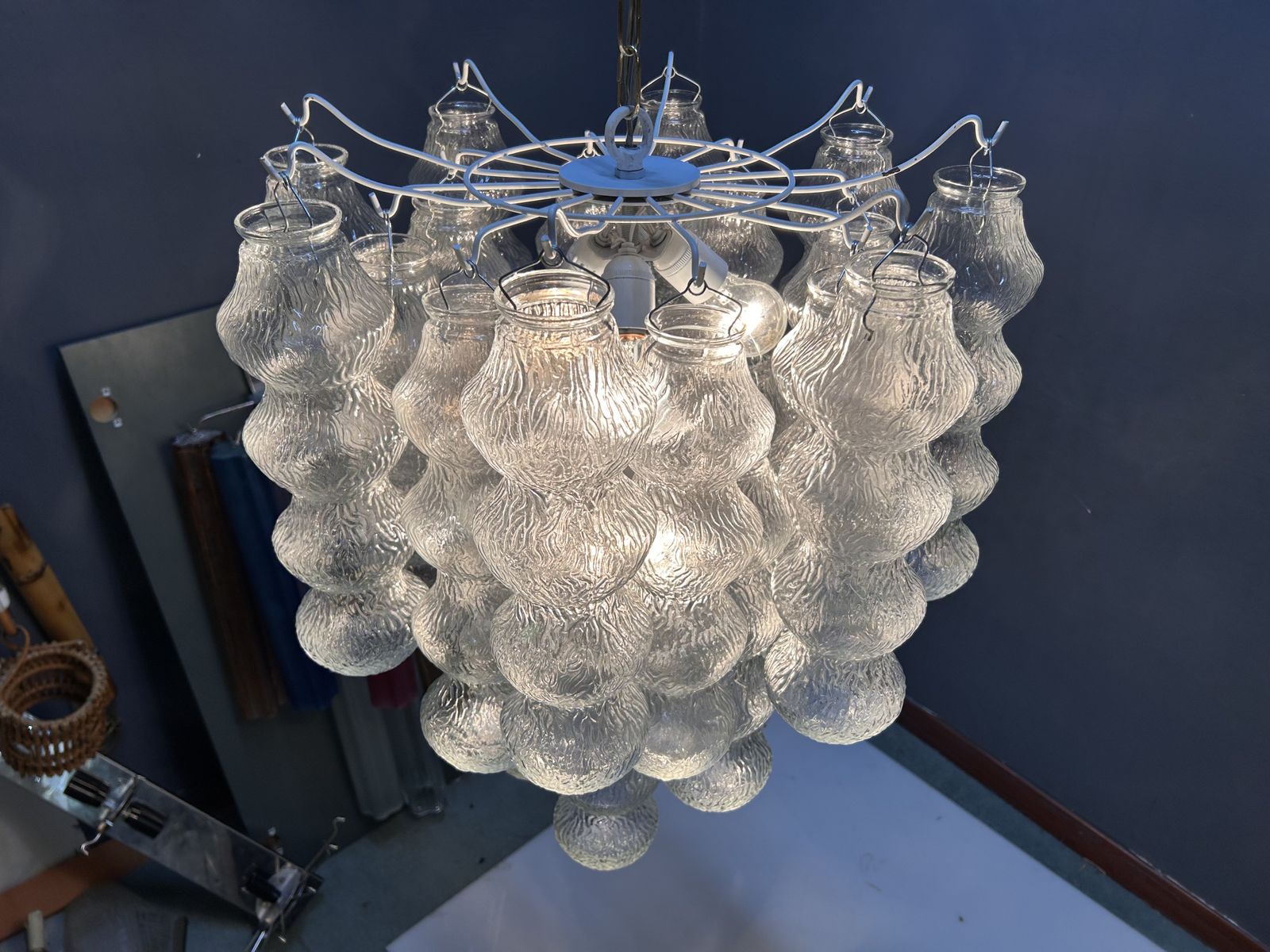 Murano Glass Bubble Chandeliers, Italy, 1980s – Set Of 2 photo buy