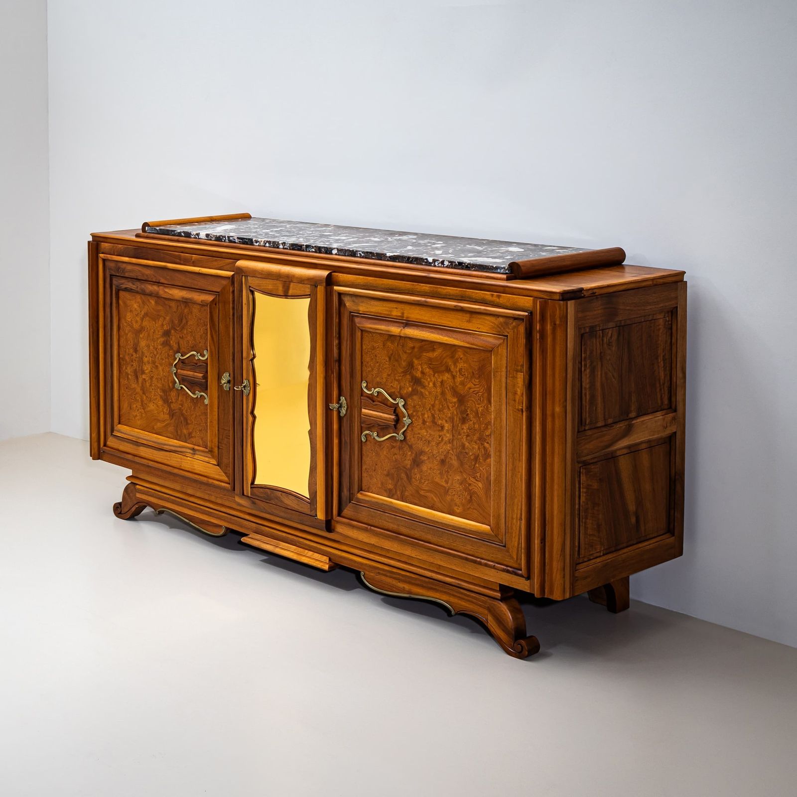 Art Deco Sideboard With Marble Top, France, 1930s photo Furniture