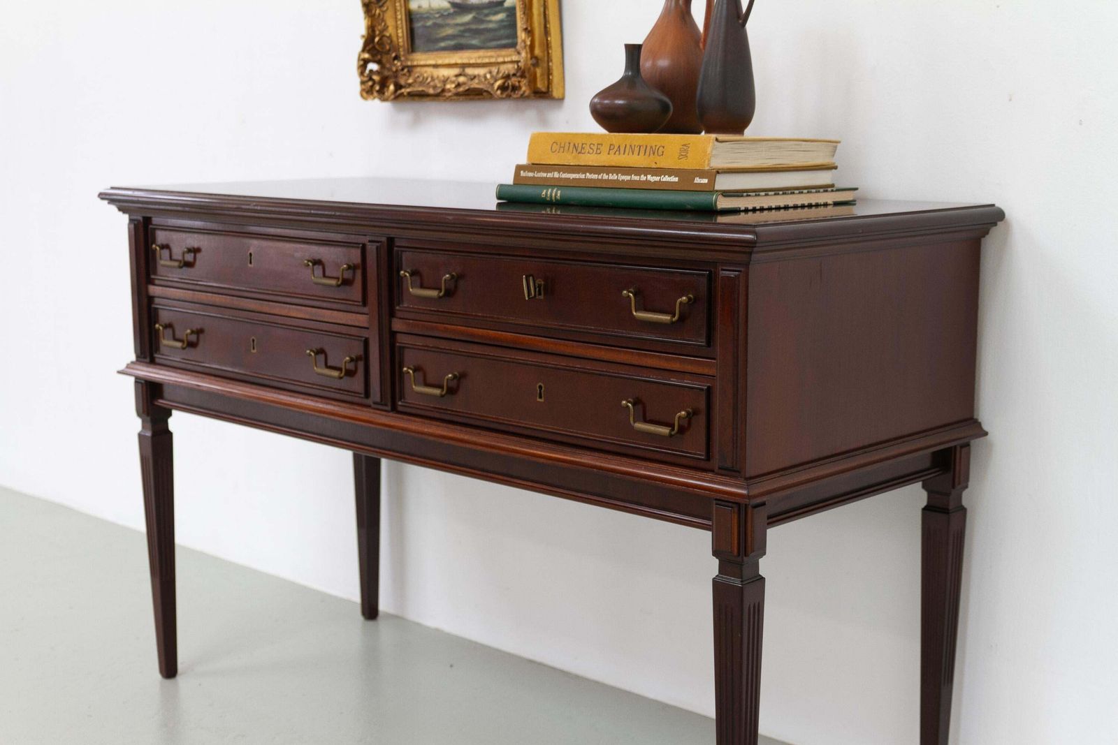 Danish Hepplewhite Mahogany Console Table By Farre Møbelfabrik, 1970s. photo Furniture