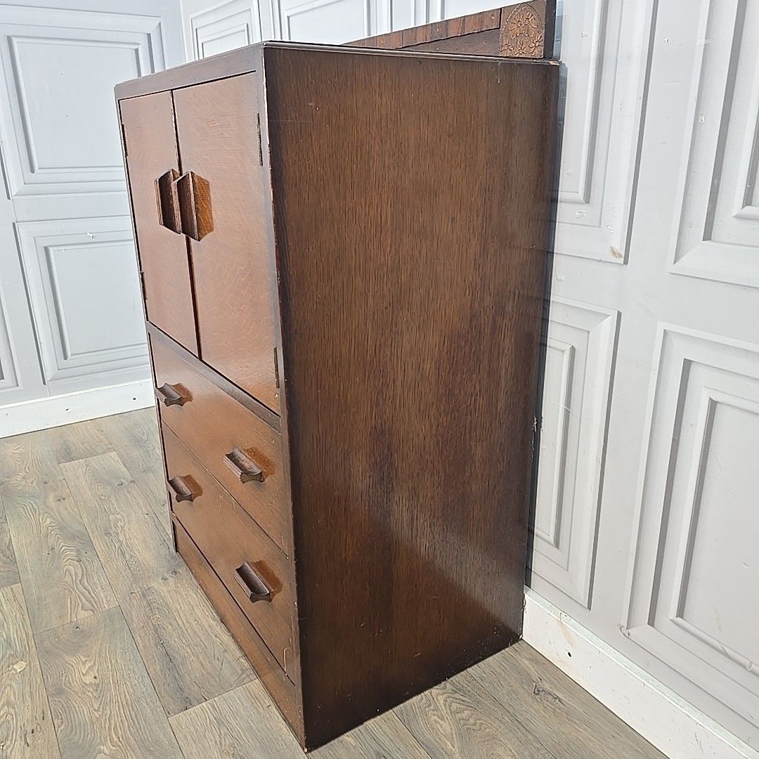 Furniture Vintage Tallboy Cabinet E Gomme G Plan Cupboard Drawers Gentleman's Wardrobe photo