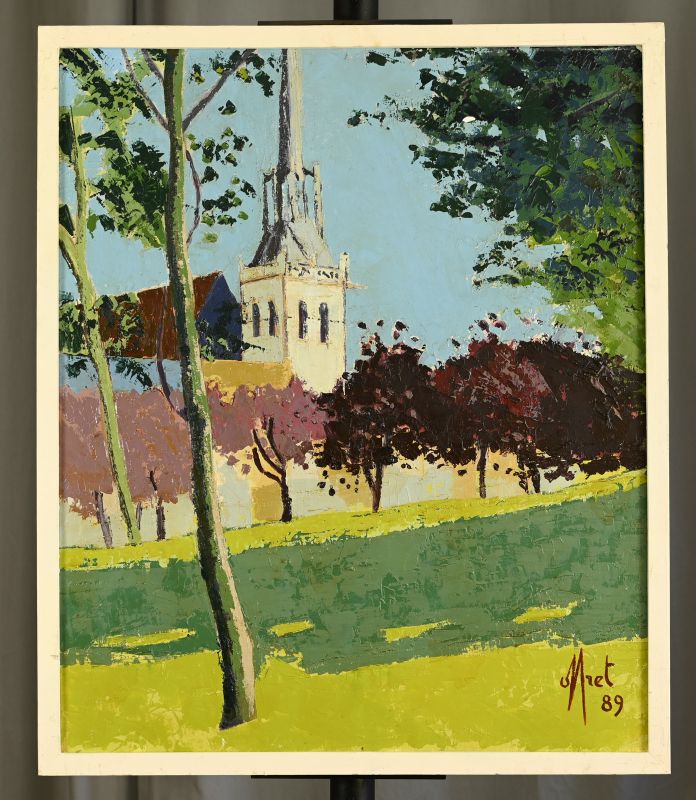 Spring Under The Park, 1980s, Oil On Canvas photo buy