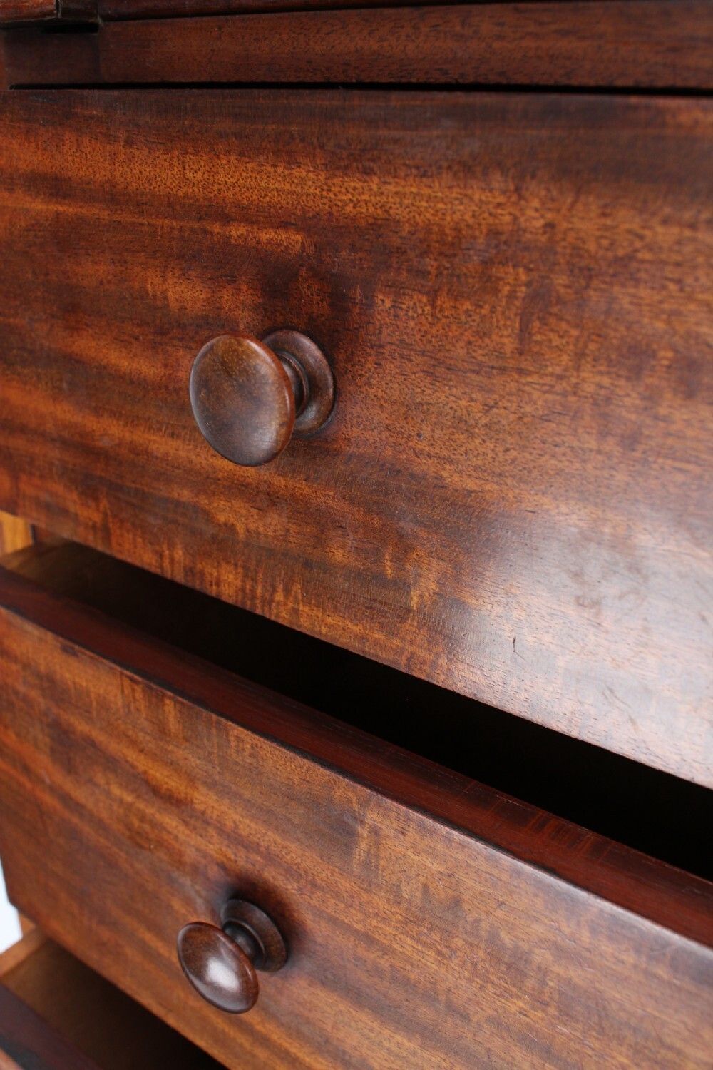 photo furniture Tall Victorian Mahogany Wellington Chest With Secret Lock