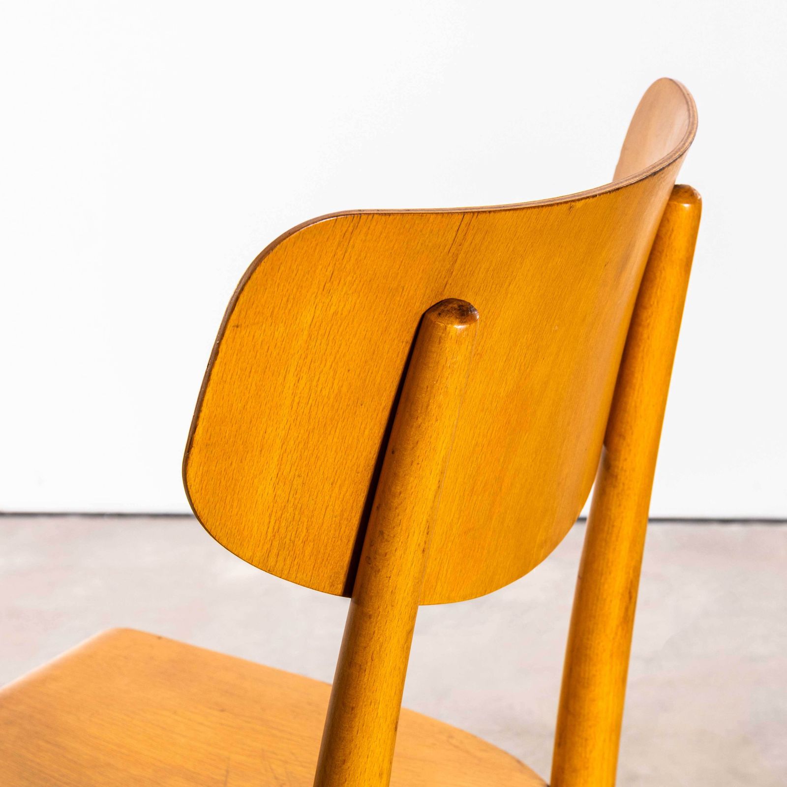photo buy 1960’s Honey Glossed Shield Back Dining Chairs – Set Of Four