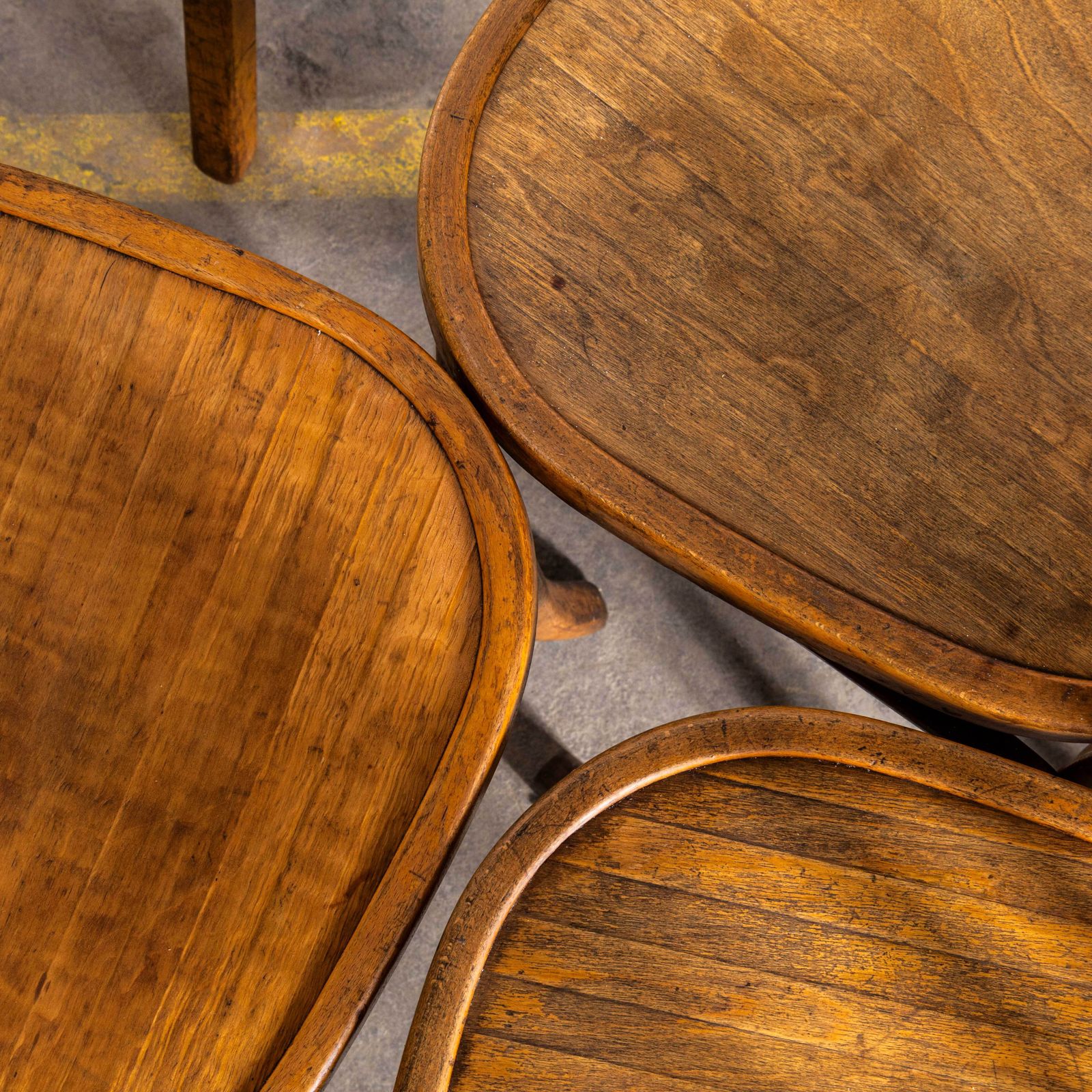 Furniture 1950’s Baumann Blonde Oak Bentwood Dining Chair – Set Of Six photo