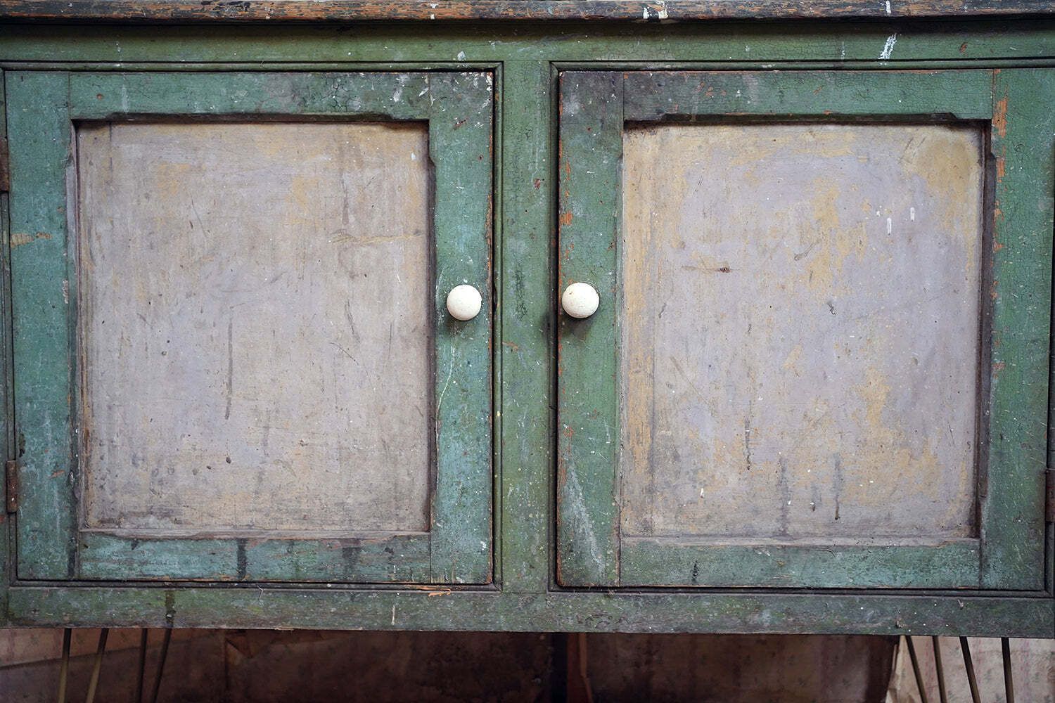 A Mid Victorian Painted Pine Sideboard C.1860 photo for sale