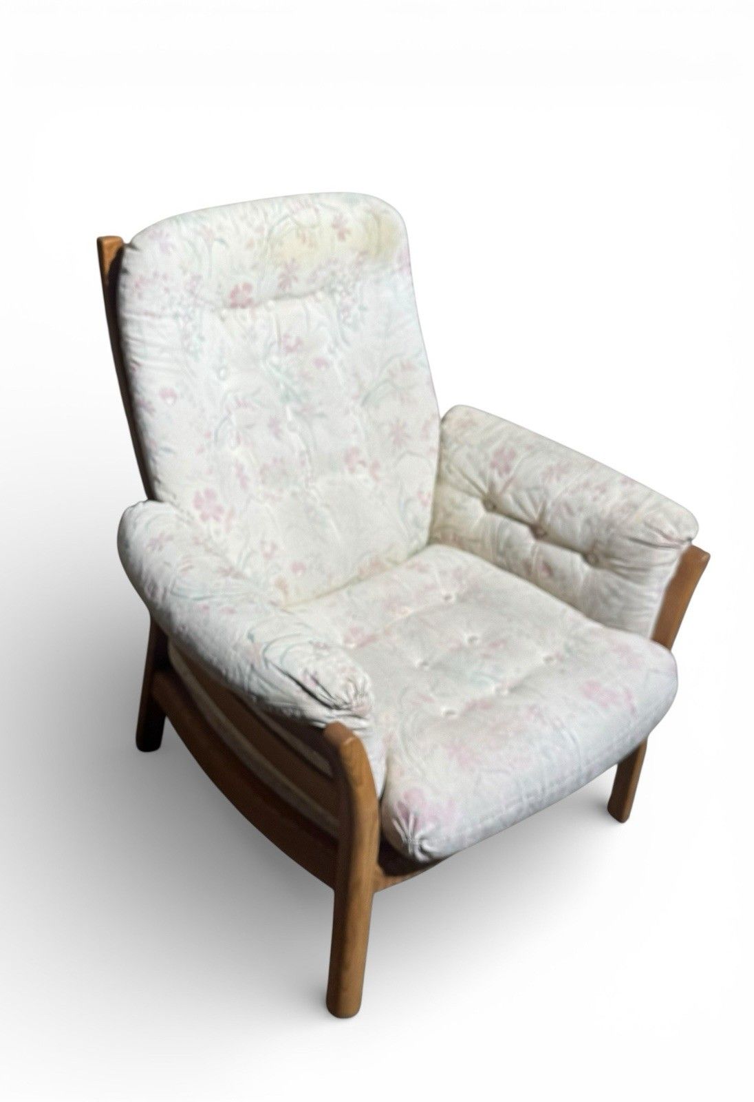 Ercol Golden Dawn Saville Armchair Solid Elm And Beech Beech Mid Century C1970s photo Furniture