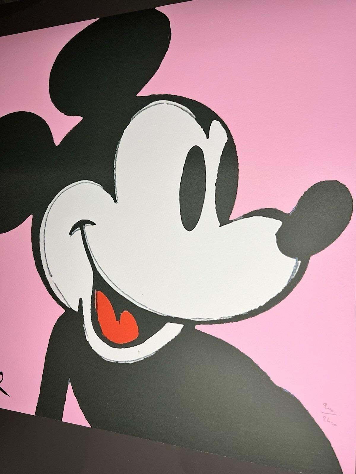 1986 Carnegie Museum Of Art After Andy Warhol "Mickey Mouse" Lithograph photo 1995.0