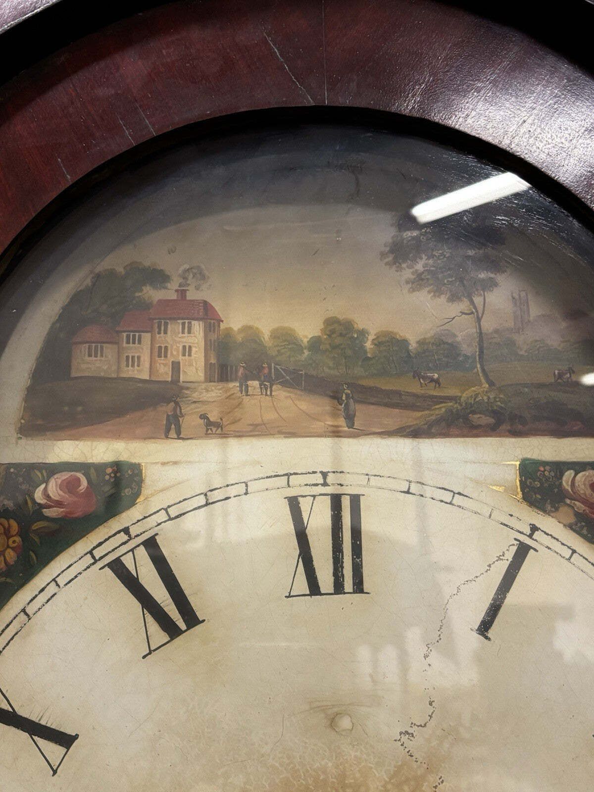 Antique Grandfather/ Longcase Clock photo vintage