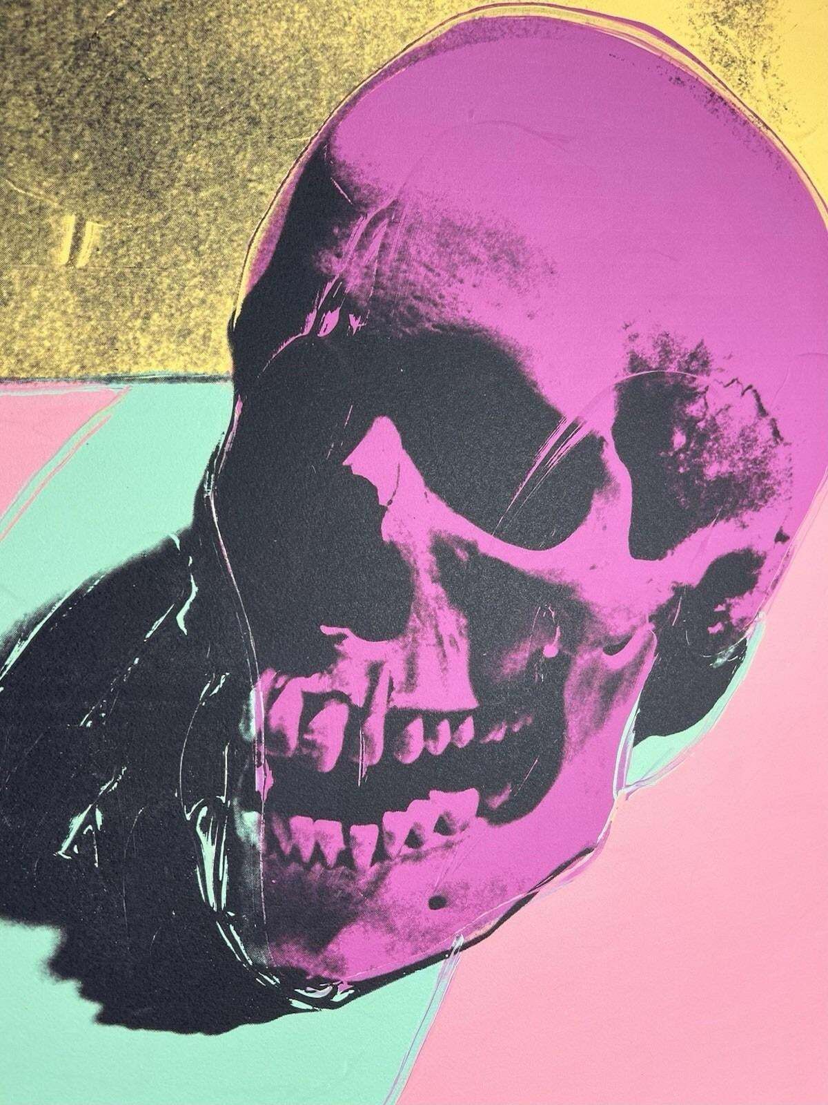 1986 Carnegie Museum Of Art After Andy Warhol "Skull" Lithograph photo Art