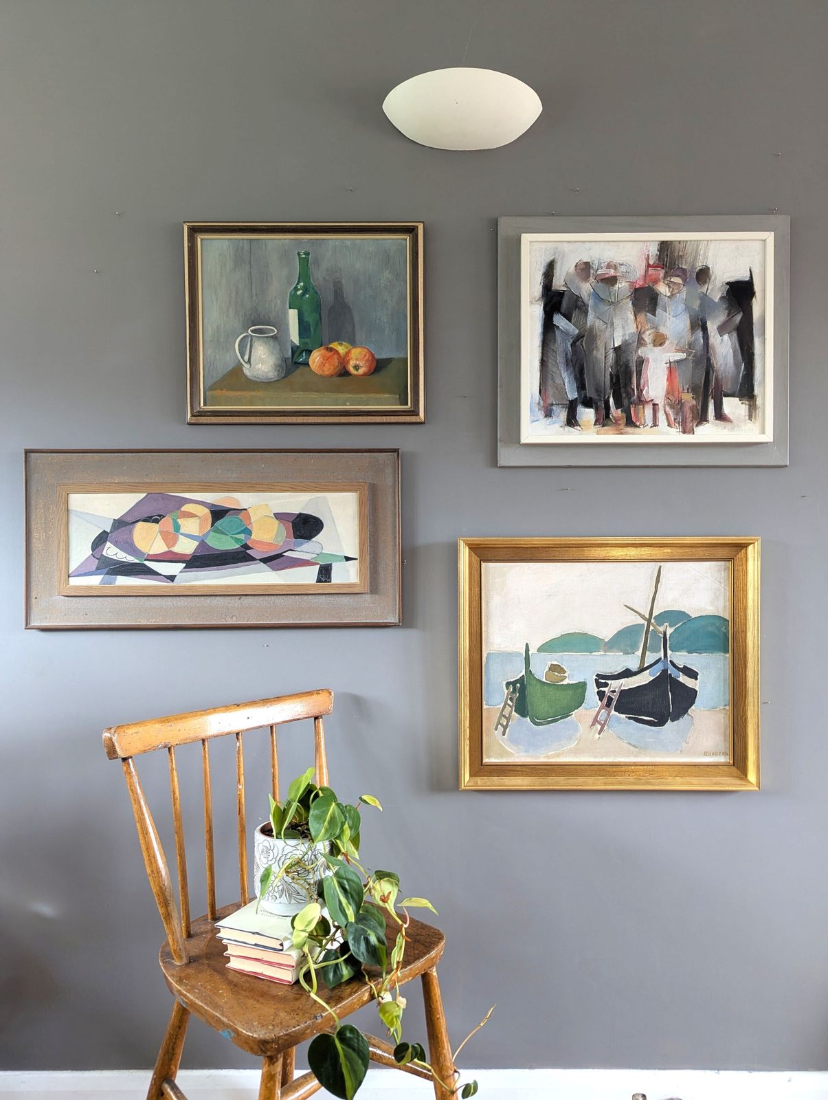 The Waiting Place In Oil Onto Board photo for sale