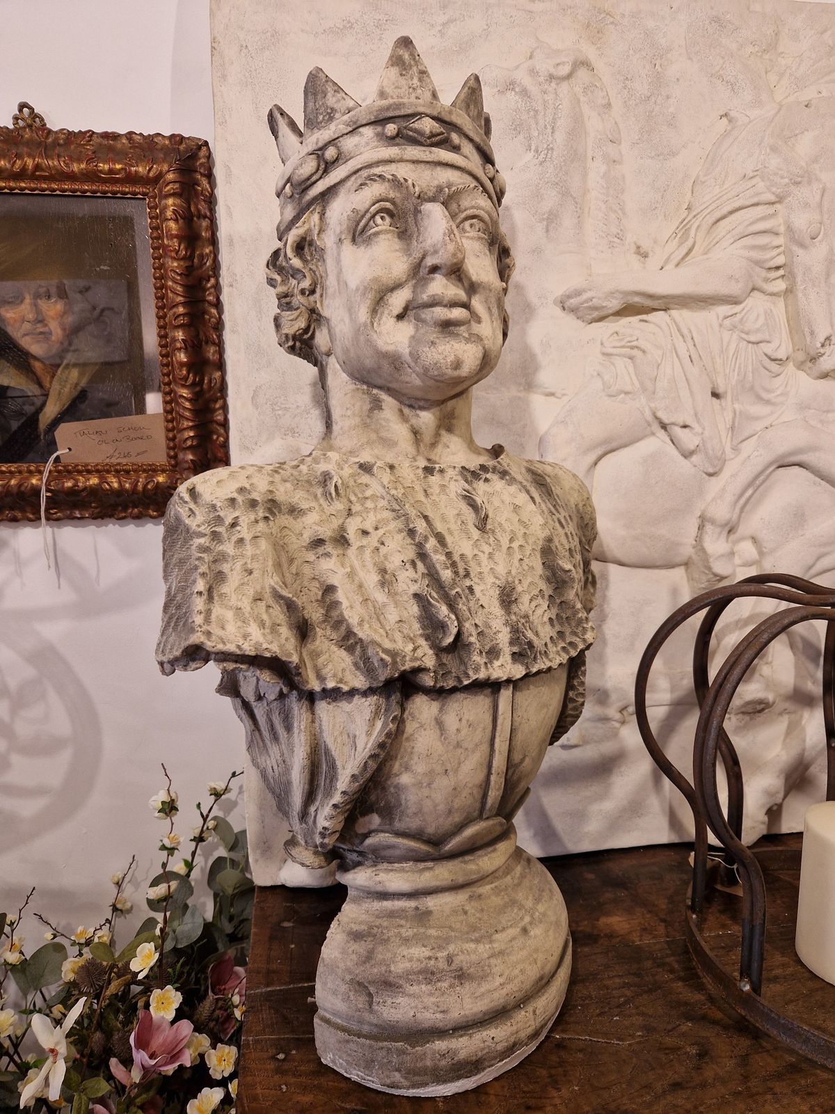 A Pair Of French Plaster Theatrical Kings photo furniture