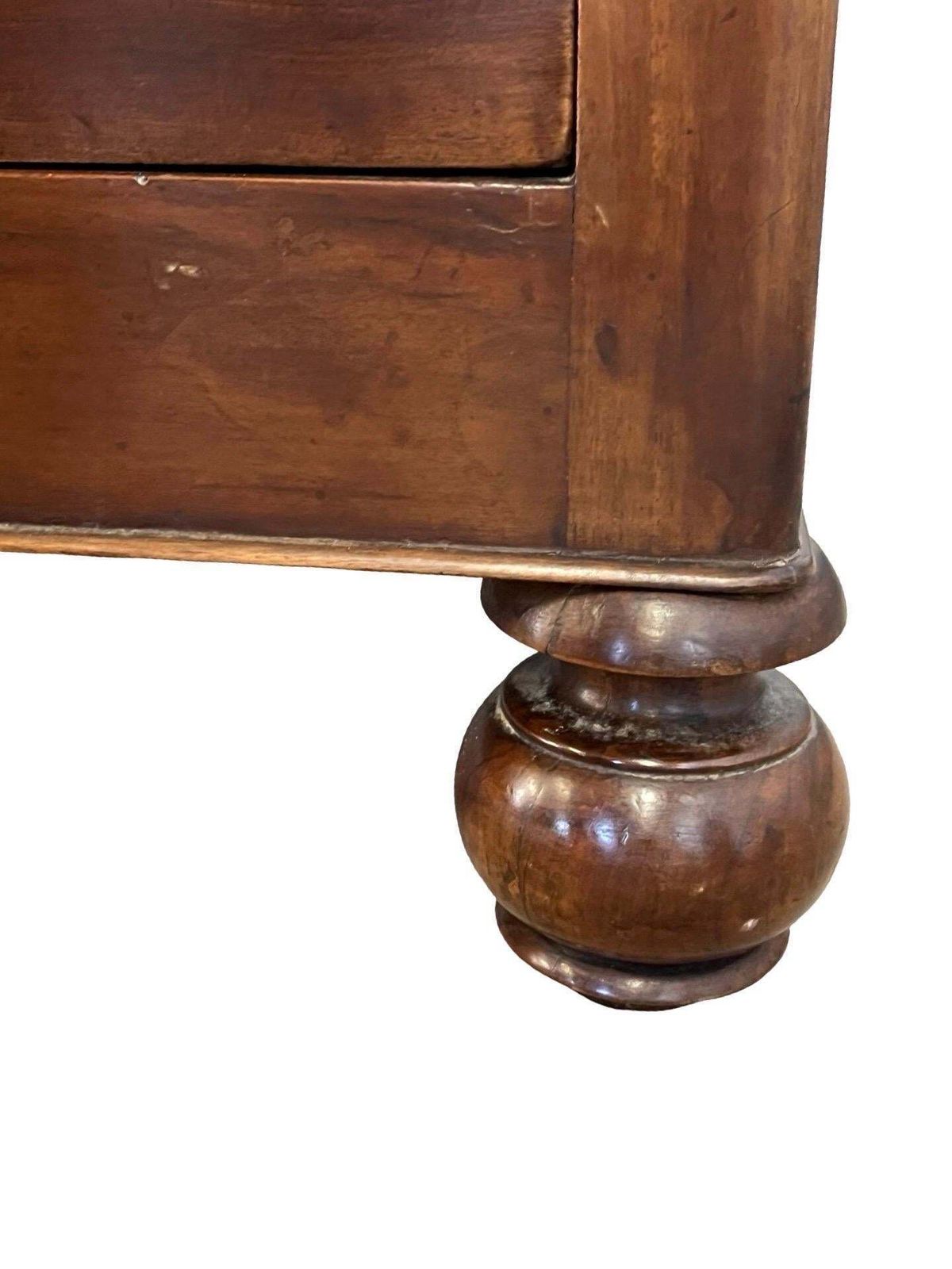 19th Century Italian Charles X Walnut Chest Of Drawers / Commode photo vintage