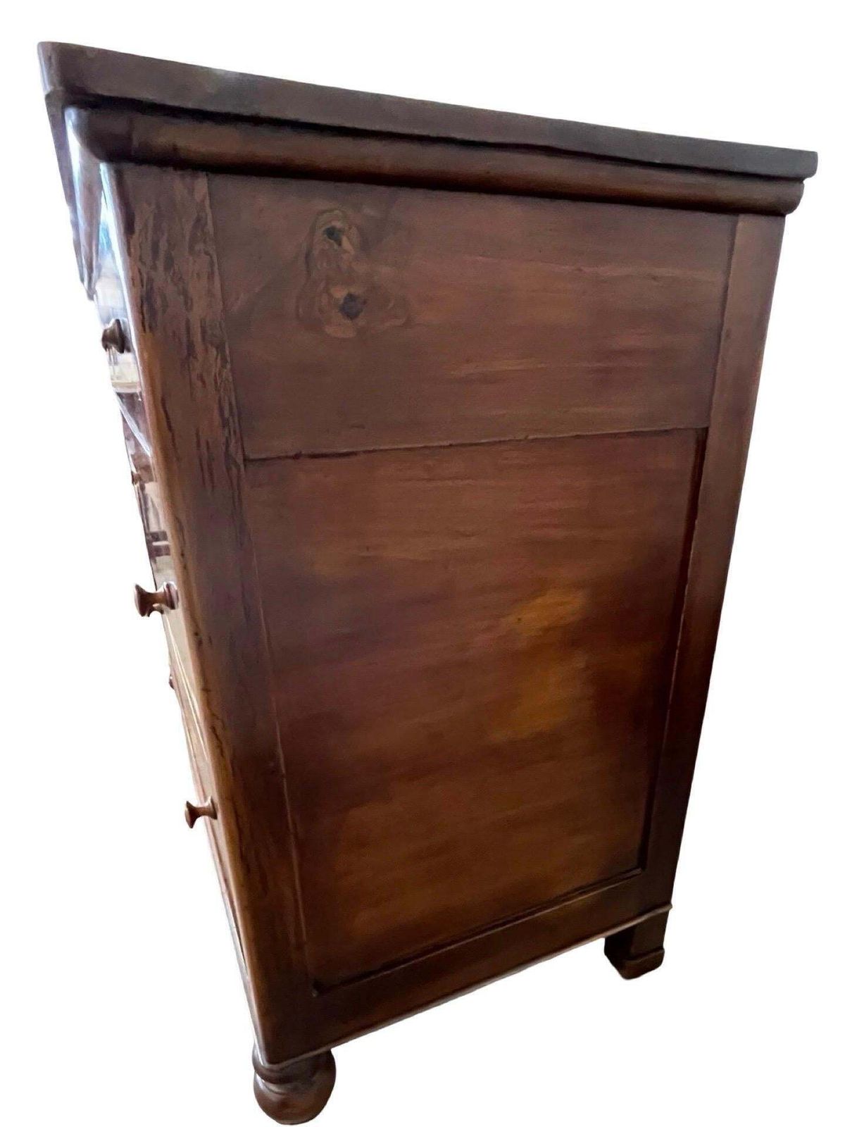 photo for sale 19th Century Italian Charles X Walnut Chest Of Drawers / Commode