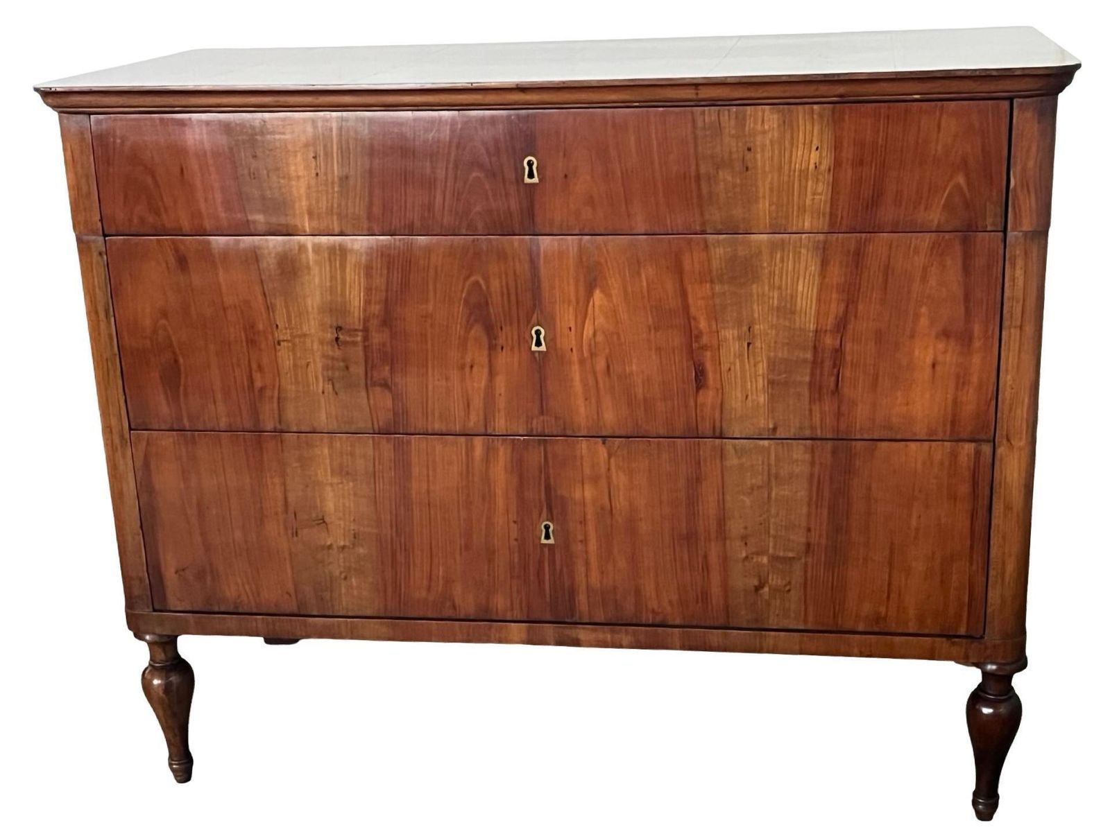 Italian Walnut Empire Chest Of Drawers / Commode With Book Matched Veneer photo furniture