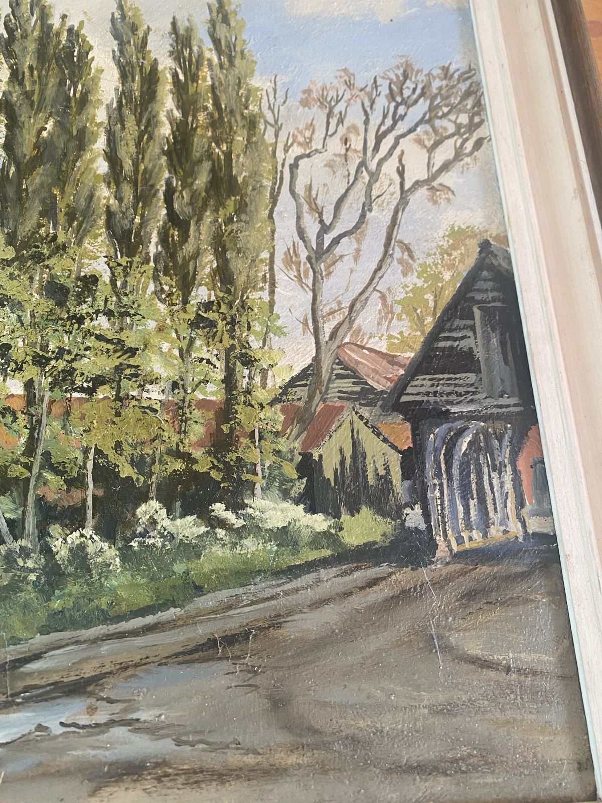 Pond Home Farm Hasketon, Late 20th Century photo Art